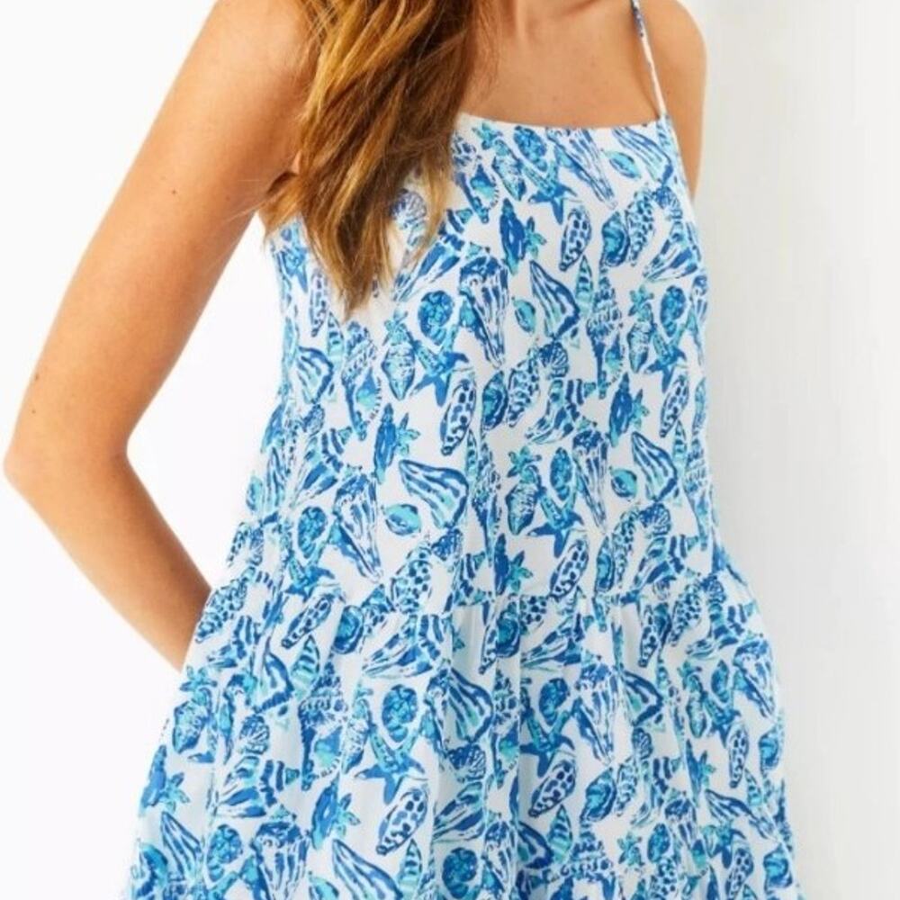 Lilly Pulitzer Small Alessia Cotton Dress Resort White Shell Collector